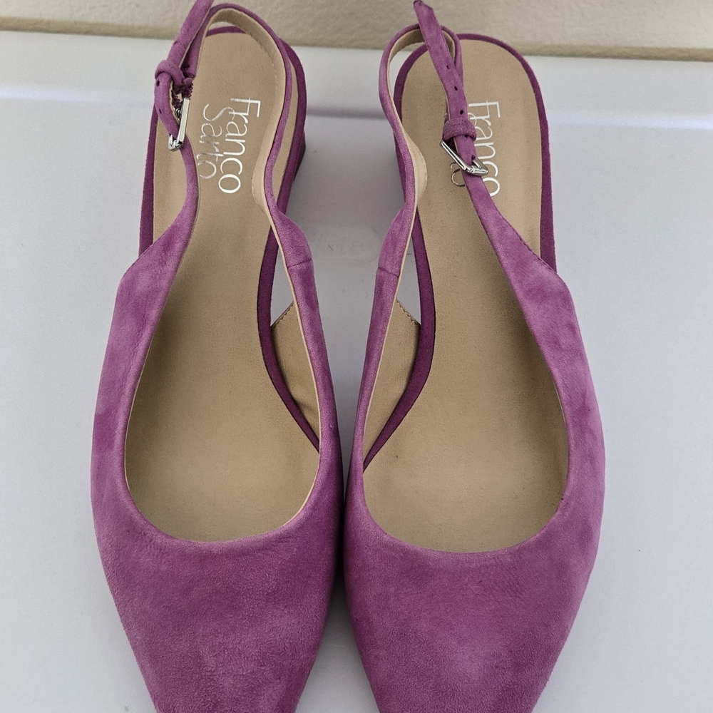 Franco Sarto Fuchsia Slingback Heels
